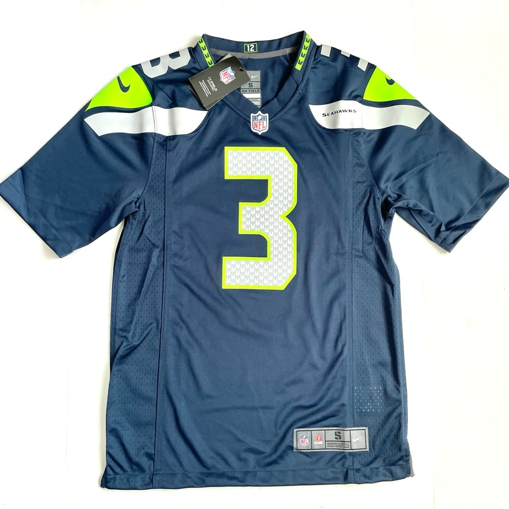Nike On Field Seattle Seahawks Russell Wilson Jersey Size Small, Medium & Large